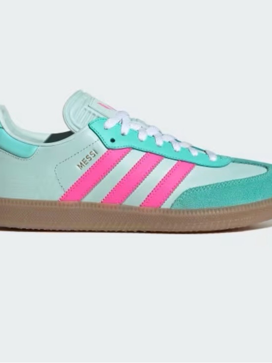adidas Shoes - adidas Samba "Messi" in Mint & Hot Pink